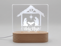 Nativity Scene LED Lamp: Holy Night Christmas Decor
