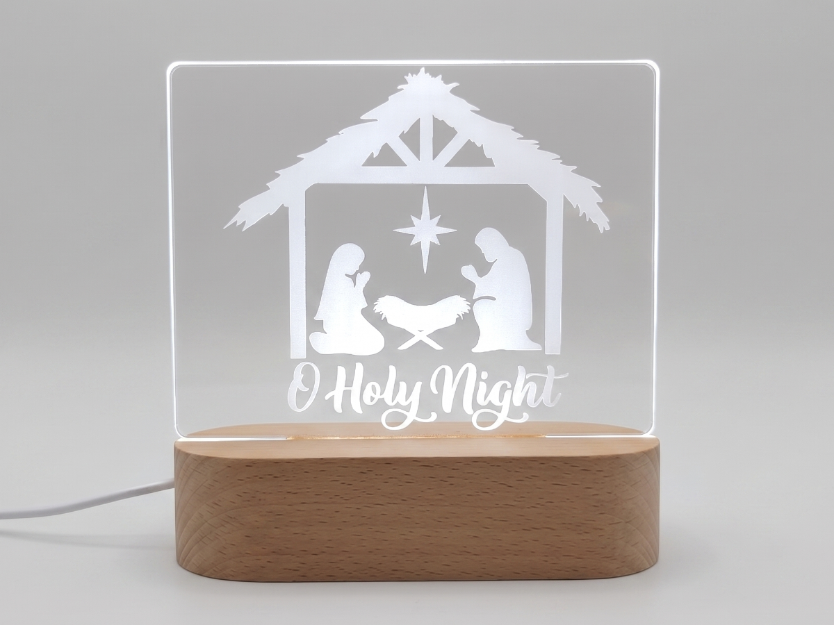 Nativity Scene LED Lamp: Holy Night Christmas Decor