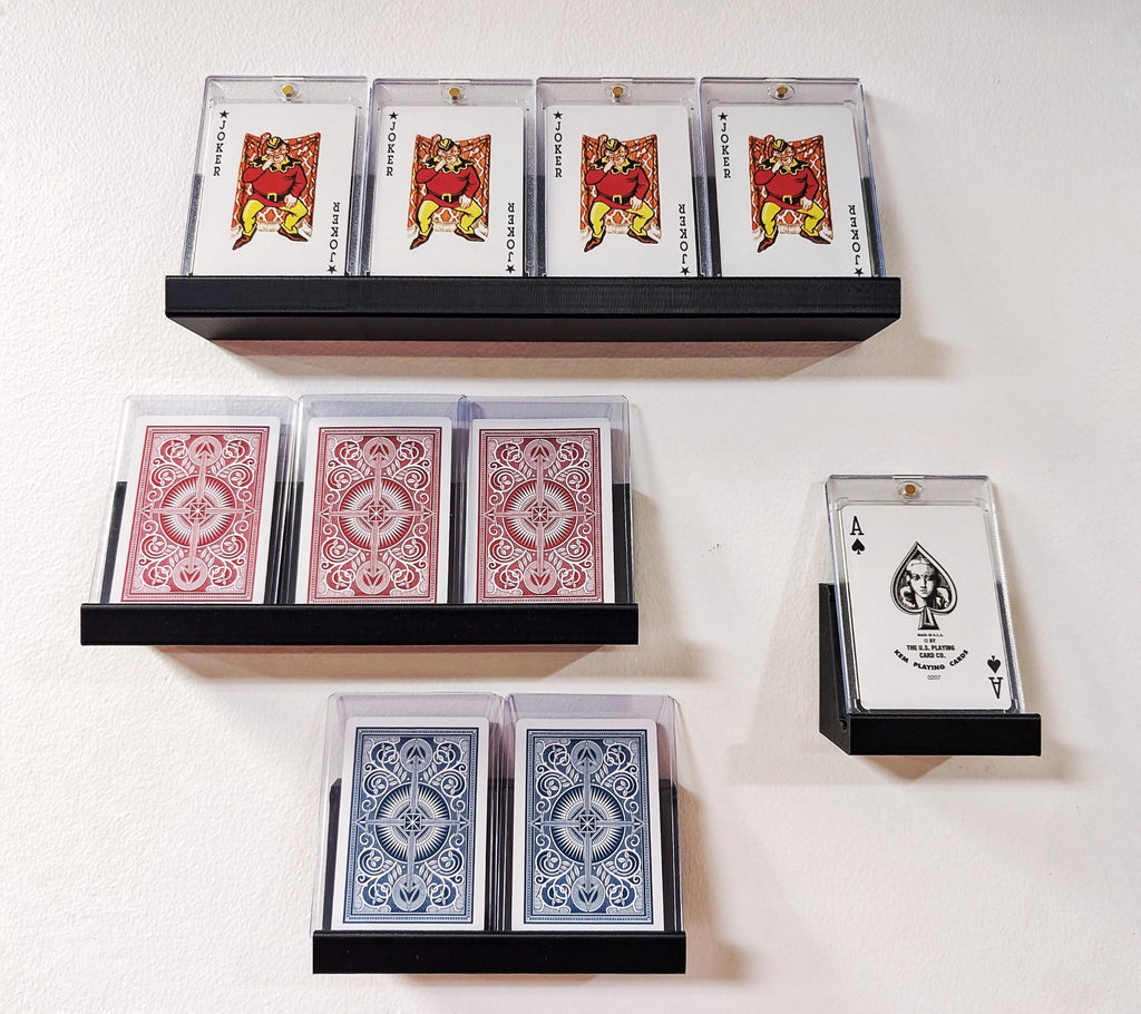 Trading Card Display Shelf: Wall Mount or Desk Stand