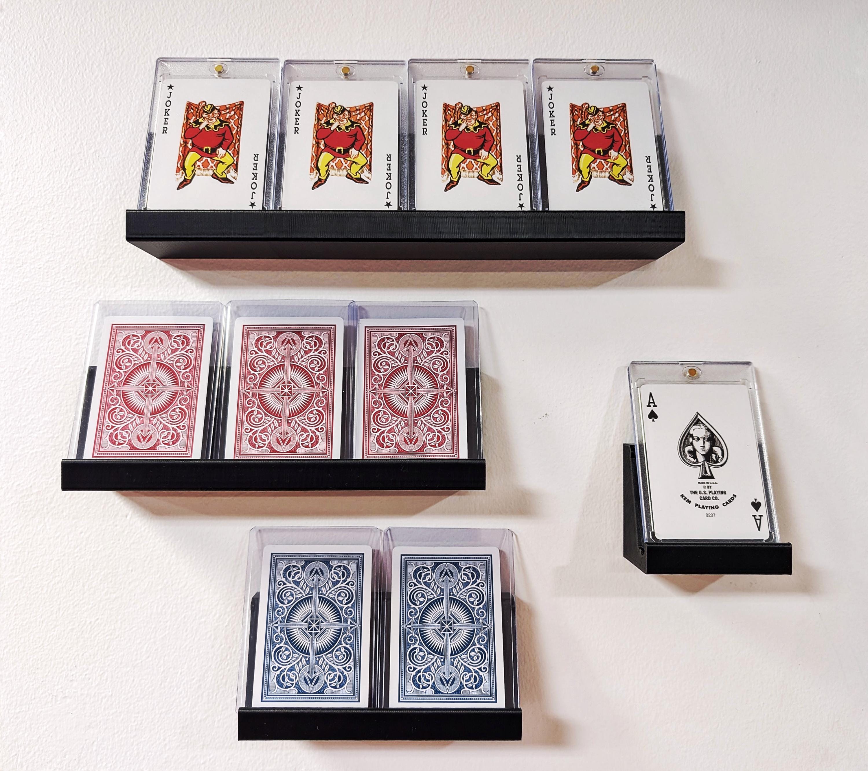 Trading Card Display Shelf: Wall Mount or Desk Stand