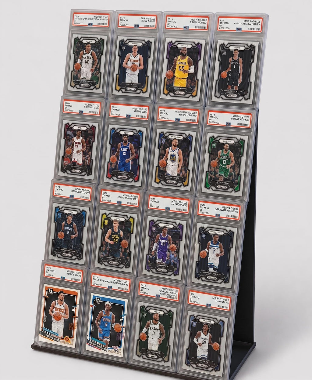Graded Card Display Shelf for PSA BGS CGC Slabs | Collectible Trading Card Stand