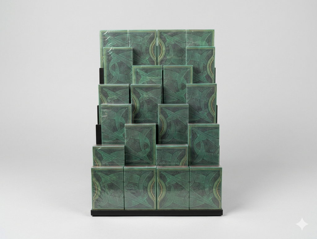 Playing Card Deck Display Stand | Large Step Shelf