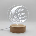 Custom LED Acrylic Night Light: Personalized Message