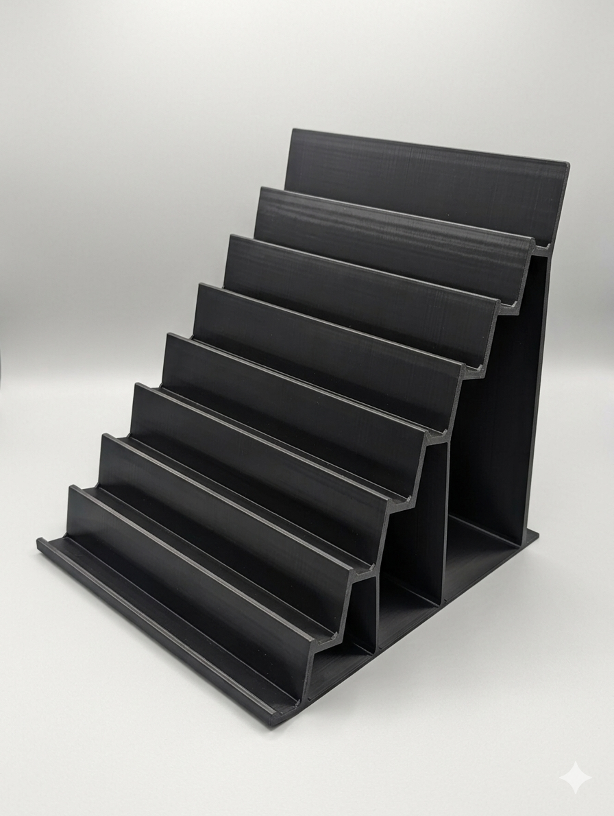 Playing Card Deck Display Stand | Large Step Shelf